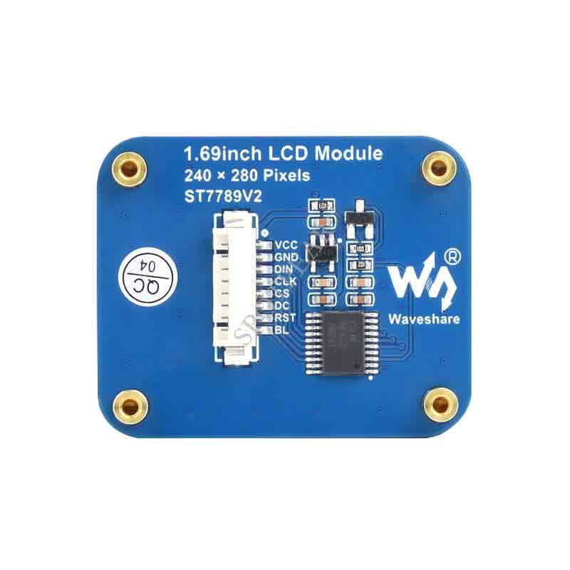 1.69inch LCD Display Module 240×280 Resolution SPI / IPS For Arduino/Raspberry Pi/STM32