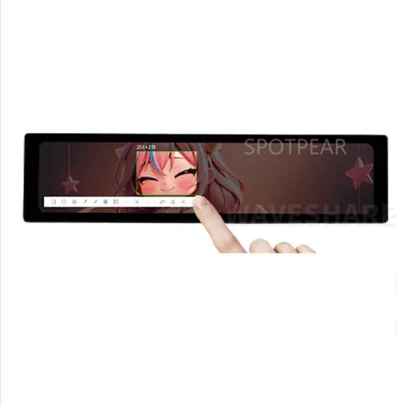 Raspberry Pi 11.9inch IPS LCD HDMI Display Long Bar Screen Capacitive Touchscreen Optional 320×1480