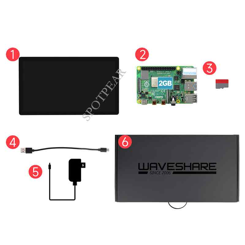 Raspberry Pi4B all in one 21.5inch capacitive touch screen HDMI interface FHD HD screen 1080×1920