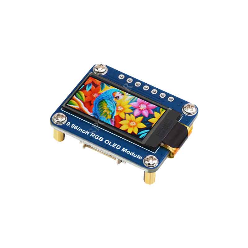 0.96inch RGB OLED Display Module 64×128 Resolution 65K Colors SPI for Arduino STM32 Raspberry Pi