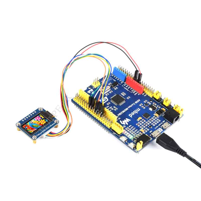0.96inch RGB OLED Display Module 64×128 Resolution 65K Colors SPI for Arduino STM32 Raspberry Pi