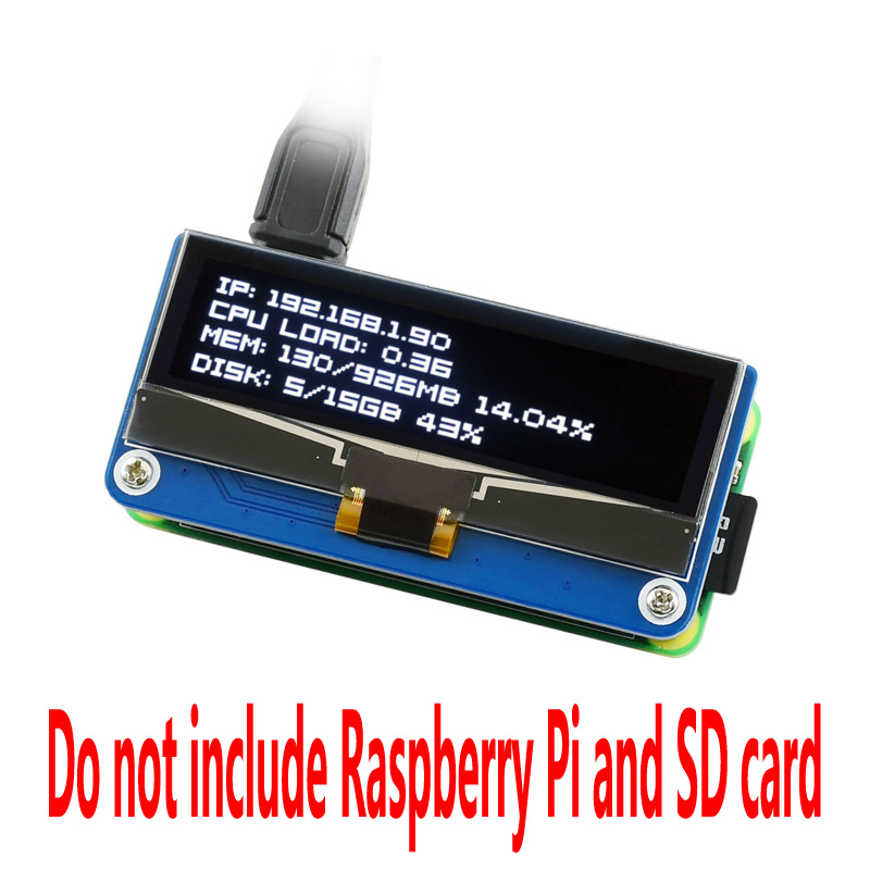 Raspberry Pi 2.23inch OLED display HAT, 128×32