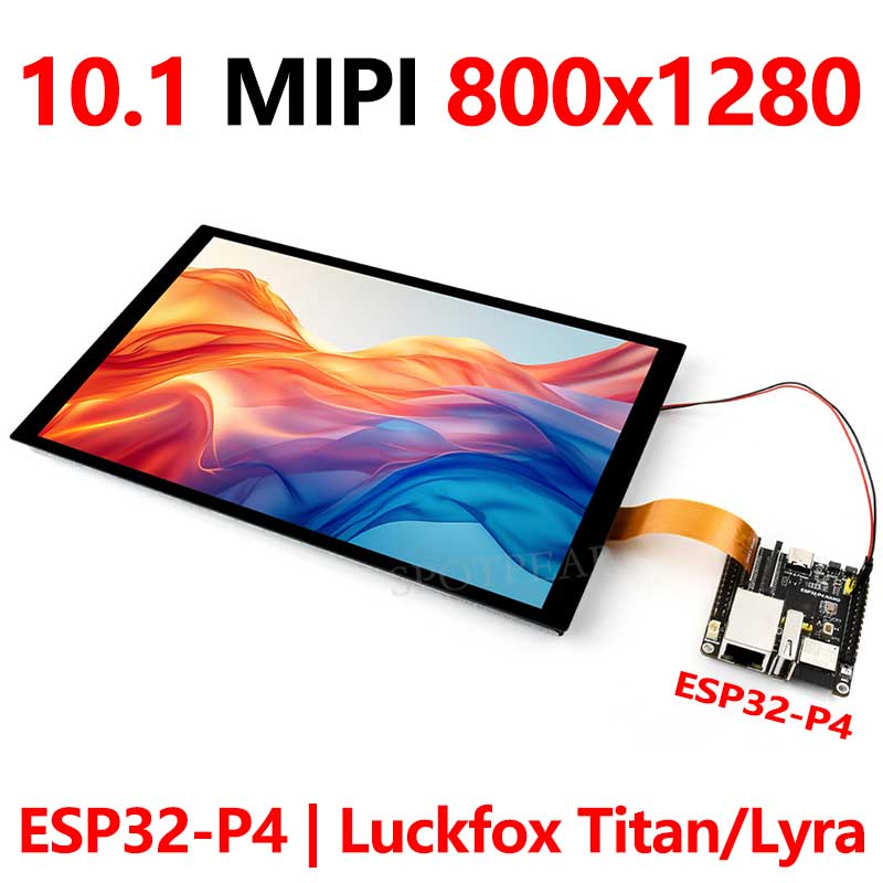 10.1 inch LCD DSI MIPI TouchScreen Display 800x1280 For ESP32-P4/Luckfox-Titan-RK3576/Luckfox-Lyra-RK3506