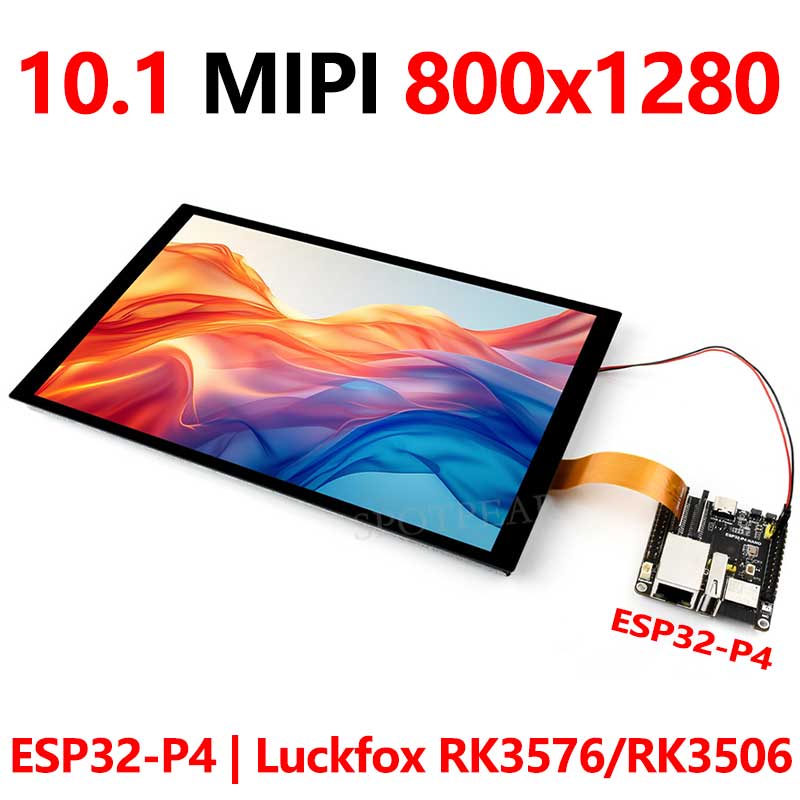 10.1 inch LCD DSI MIPI TouchScreen Display 800x1280 For ESP32-P4/Luckfox-RK3576/Luckfox-RK3506