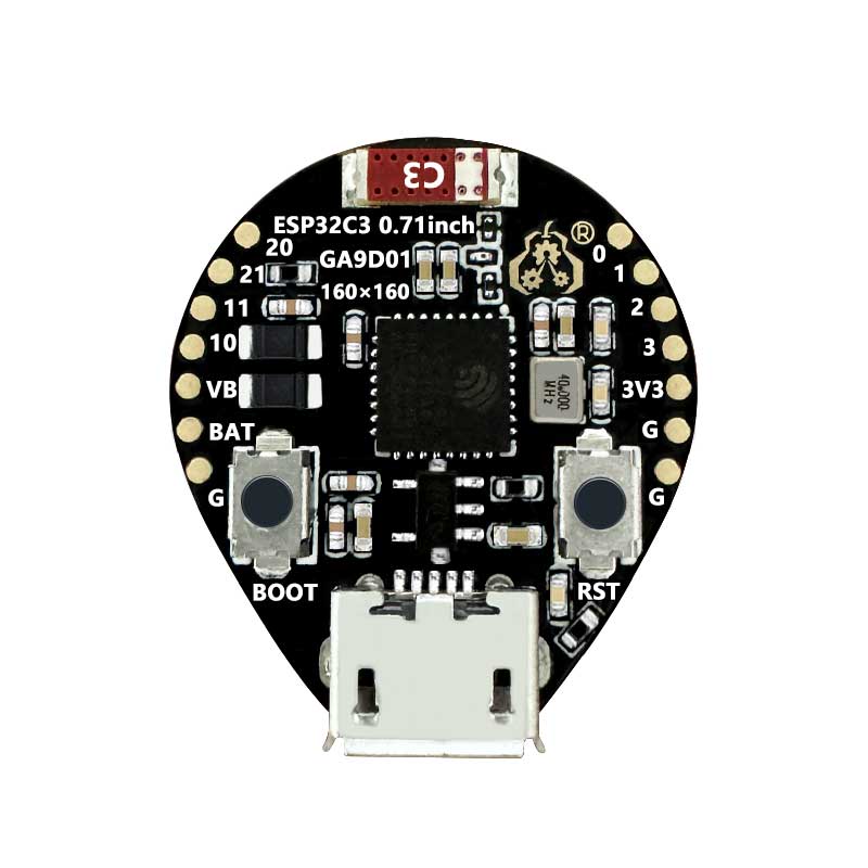 ESP32 C3 Round LCD Development Board Electronic EYE 0.71 inch Display Watch Screen GC9A01 160x160