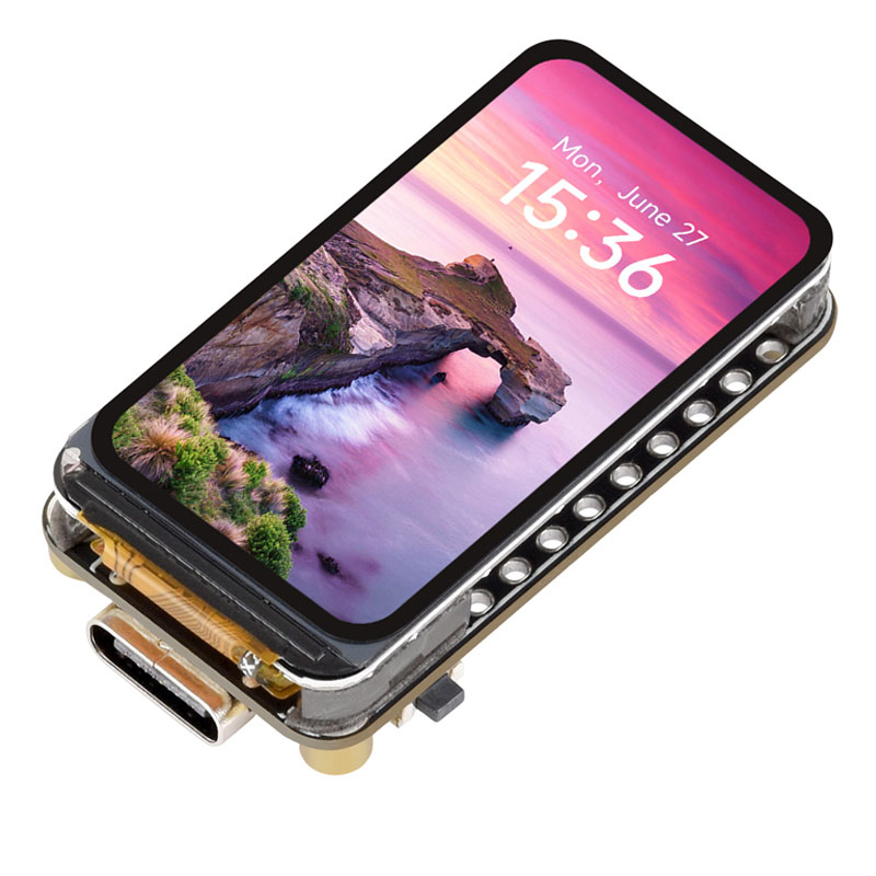 ESP32 C5 Development Board 1.47 inch LCD Display Screen ST7789 For WiFi6/LVGL/HMI Onborad SD-Port/RGB-LED