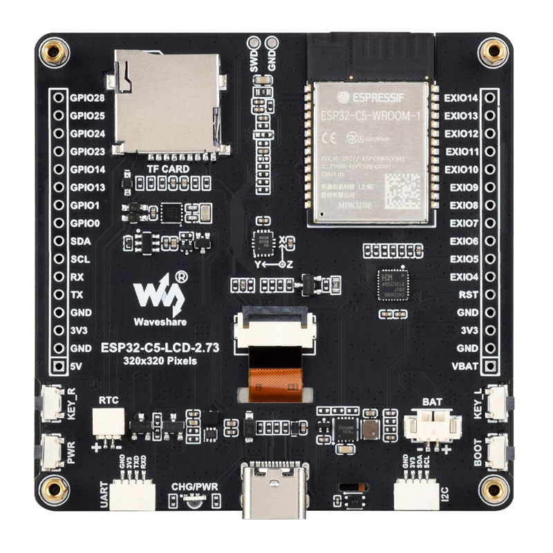 ESP32 C5 Development Board 2.73 inch LCD Display Screen ILI9488 For Dual band WiFi Onborad SD-Port