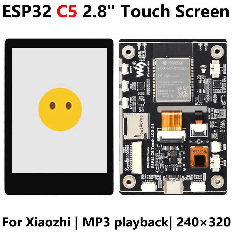 ESP32-C5 2.8inch LCD Display Capacitive AI Development Board 240×320 2.8 inch TouchScreen