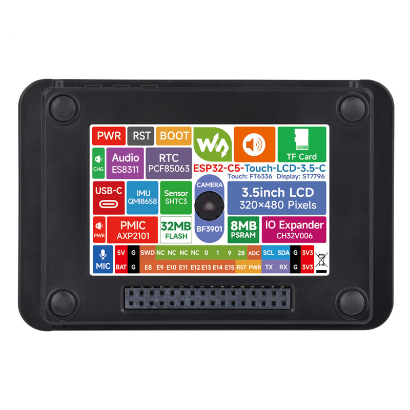 ESP32-C5 3.5inch LCD For Xiaozhi AI Development Board Display 320×480 3.5 inch TouchScreen Camera