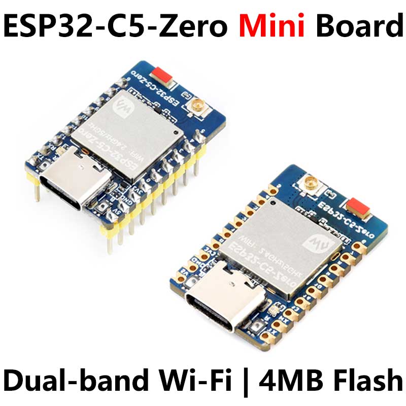 ESP32-C5 Mini Development Board based on ESP32-C5-HF4 dual-core processor
