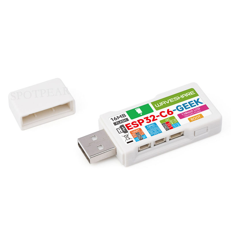 ESP32-C6 Geek 1.14inch Development Board with 1.14 inch 65K Color LCD