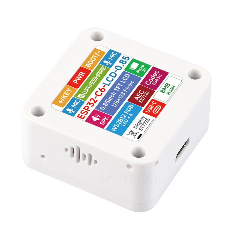 ESP32 C6 AI 0.85inch Development Board 0.85 inch DeepSeek RGB surround light Dual mike