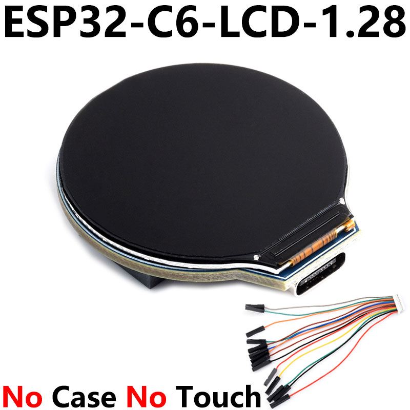 ESP32 C6 Development Board 1.28 inch LCD Display Screen 240x240 GC9A01A SD card slot