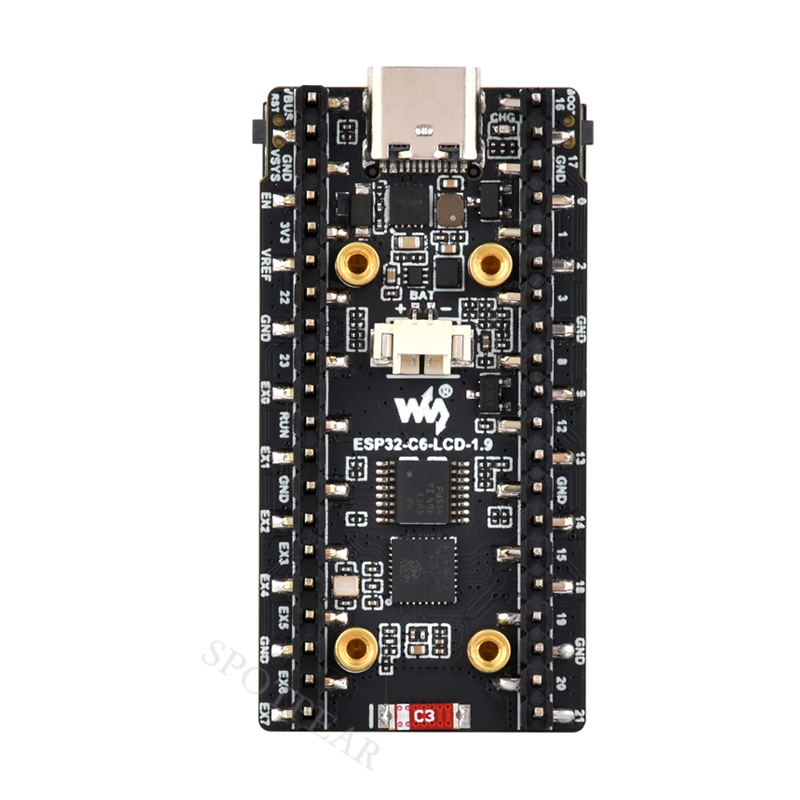 ESP32-C6 Development Board Met 1.46 Inch LCD - WiFi 6 & Bluetooth, 262K Kleuren, Geschikt Voor HMI En IoT
