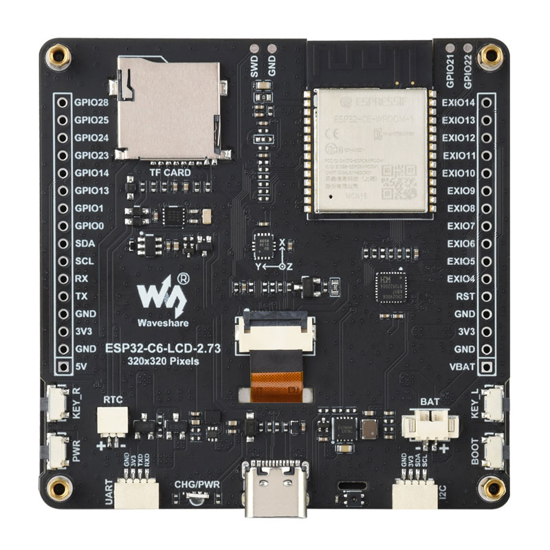 ESP32 C6 Development Board 2.73 inch LCD Display Screen ILI9488 For Dual band WiFi Onborad SD-Port