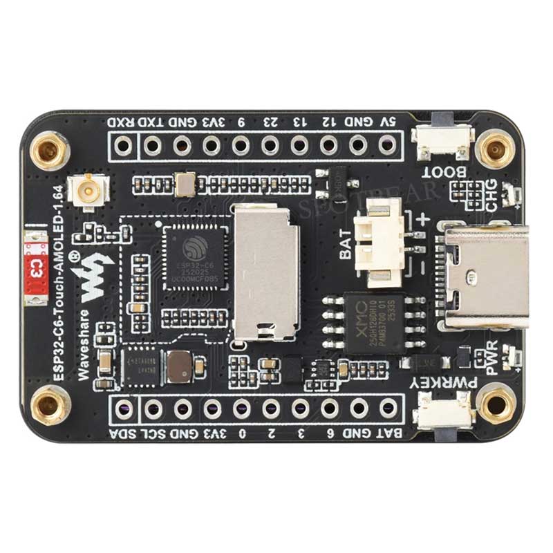 ESP32-C6 1.64inch AMOLED Display Development Board 280×456 1.64 inch TouchScreen