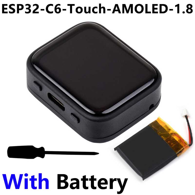 ESP32-C6 AI Voice Chat Robot For Xiaozhi 1.8 inch AMOLED Development Board 1.8inch TouchScreen Deepseek