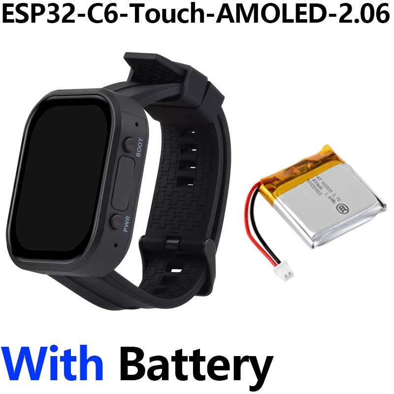 DeepSeek AI Voice Chat ESP32 C6 Development Board 2.06-inch AMOLED Display 410×502 2.06inch TouchScreen Programmable Watch