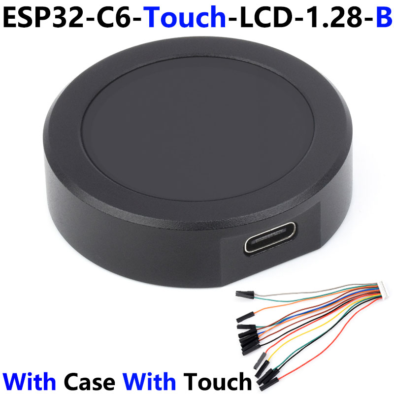 ESP32 C6 Development Board 1.28 inch LCD Touch Screen 240x240 CST816S SD card slot