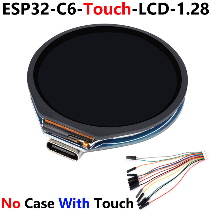 ESP32 C6 Development Board 1.28 inch LCD Touch Screen 240x240 CST816S SD card slot