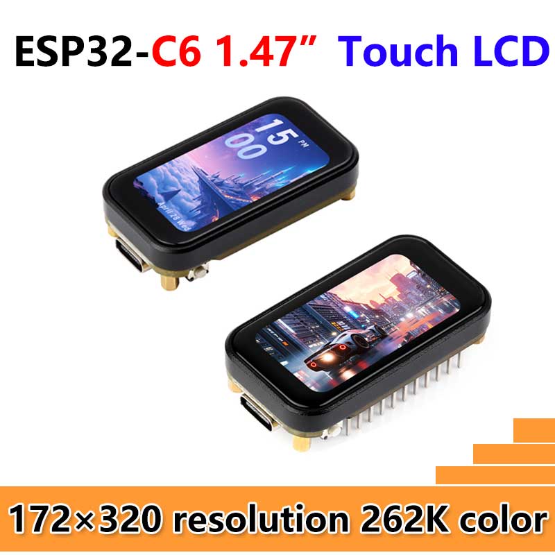ESP32 C6 Development Board 1.47 inch LCD Touch Screen 1.47inch Display 172×320SD AXS5106L JD9853