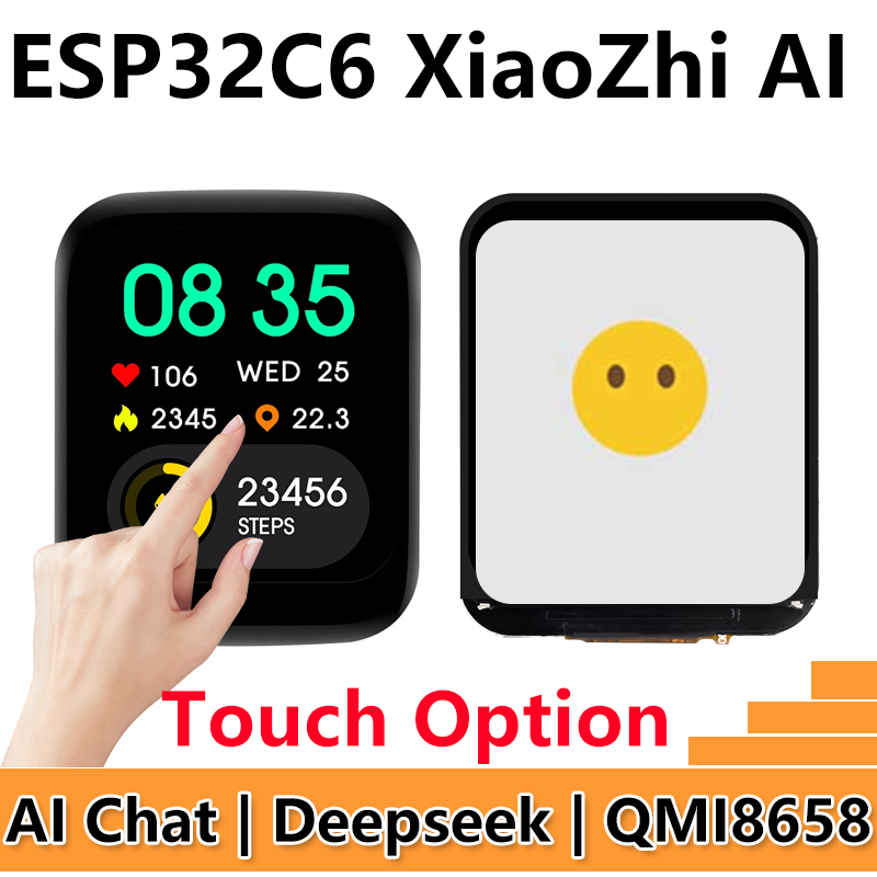 DeepSeek AI Voice Chat ESP32 C6 Development Board 1.69 inch LCD Display 240x280 1.69inch TouchScreen Programmable Watch