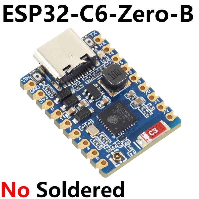 ESP32-C6 Zero B Mini Wide Voltage Board Supports WiFi 6 and Bluetooth 5