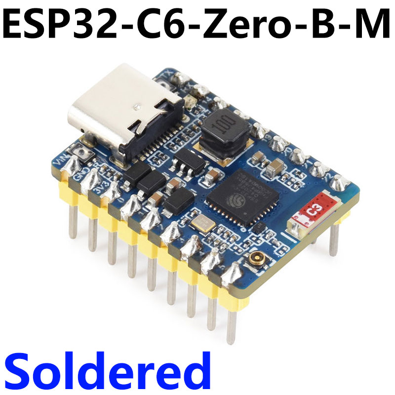 ESP32-C6 Zero B Mini Wide Voltage Board Supports WiFi 6 and Bluetooth 5