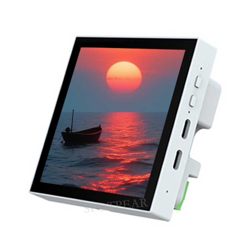 ESP32-P4 Smart 86 TV Box Development Board 4 inch 720x720 Display TouchScreen RS485 Relay Camera RJ45 ETH