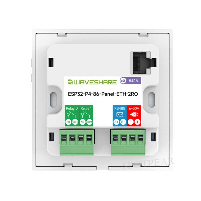ESP32-P4 Smart 86 TV Box Development Board 4 inch 720x720 Display TouchScreen RS485 Relay Camera RJ45 ETH