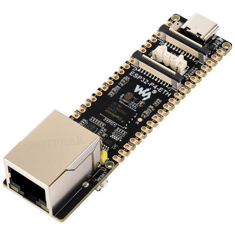 ESP32-P4-ETH RJ45 POE DSI/MIPI 10.1 inch LCD Display Touchscreen/CSI Camera/Audio Speaker AI Deepseek