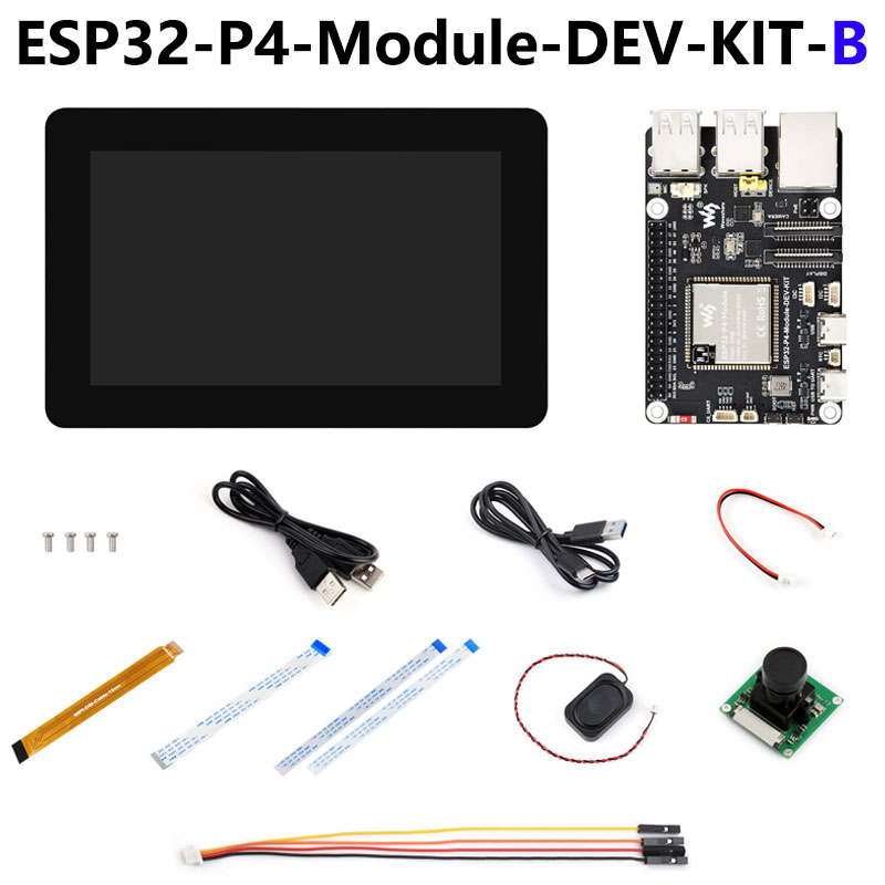 ESP32-P4 ESP32-C6 Development Board RISC-V WiFi6 MIPI CSI Camera 7/10.1 inch DSI Display /RJ45 Ethernet /Mic /Audio Size Compatible with Raspberry Pi