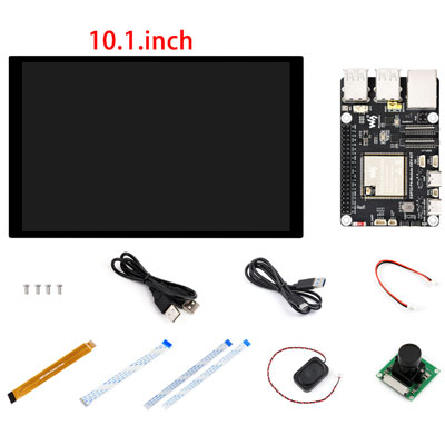 ESP32-P4 ESP32-C6 Development Board RISC-V WiFi6 MIPI CSI Camera 7/10.1 inch DSI Display /RJ45 Ethernet /Mic /Audio Size Compatible with Raspberry Pi