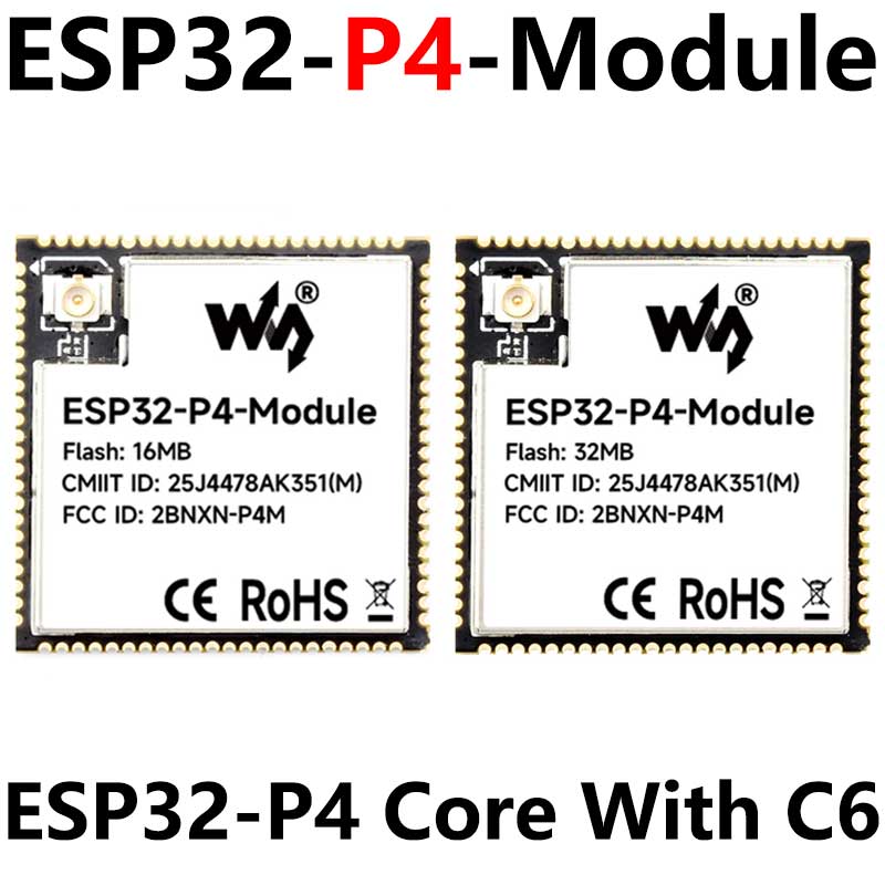 ESP32-P4 Module Core Board PSRAM 32MB Flash 16/32MB N16R32 Onboard ESP32-C6