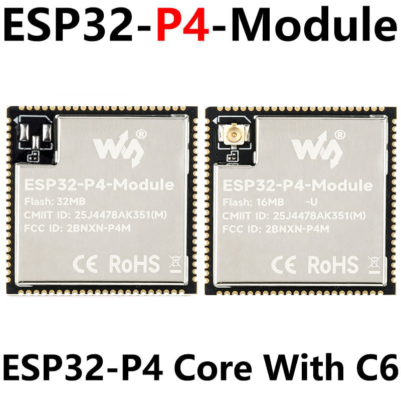 ESP32-P4 Module Core Board PSRAM 32MB Flash 16/32MB N16R32 Onboard ESP32-C6