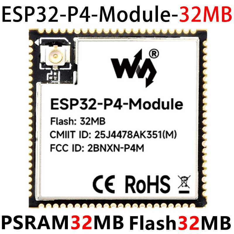 ESP32-P4 Module Core Board PSRAM 32MB Flash 16/32MB N16R32 Onboard ESP32-C6