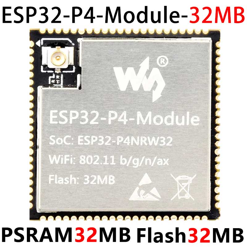 ESP32-P4 Module Core Board PSRAM 32MB Flash 16/32MB N16R32 Onboard ESP32-C6