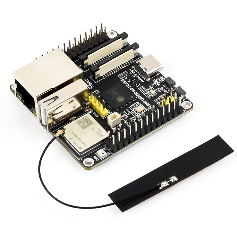 ESP32-P4-NANO-DB Development Board ESP32-C6 RISC-V MIPI CSI Camera / 10.1 inch DSI Display / USB / RJ45 Ethernet / POE