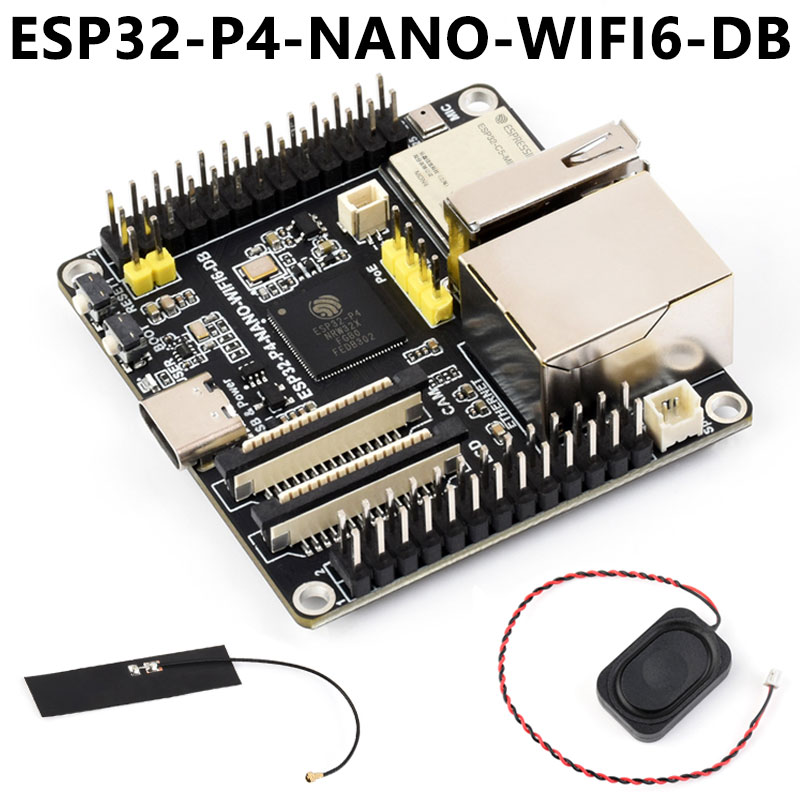 ESP32-P4-NANO-DB Development Board ESP32-C6 RISC-V MIPI CSI Camera / 10.1 inch DSI Display / USB / RJ45 Ethernet / POE