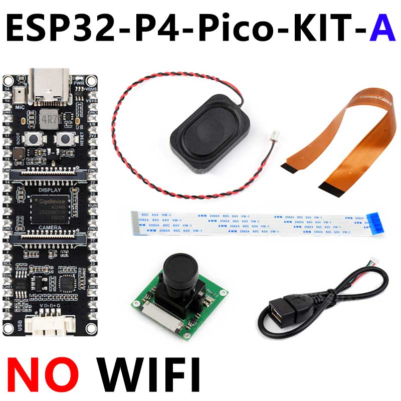 ESP32-P4 PICO Development Board with MIPI DSI 10.1-inch Display, CSI Camera, and Audio Speaker
