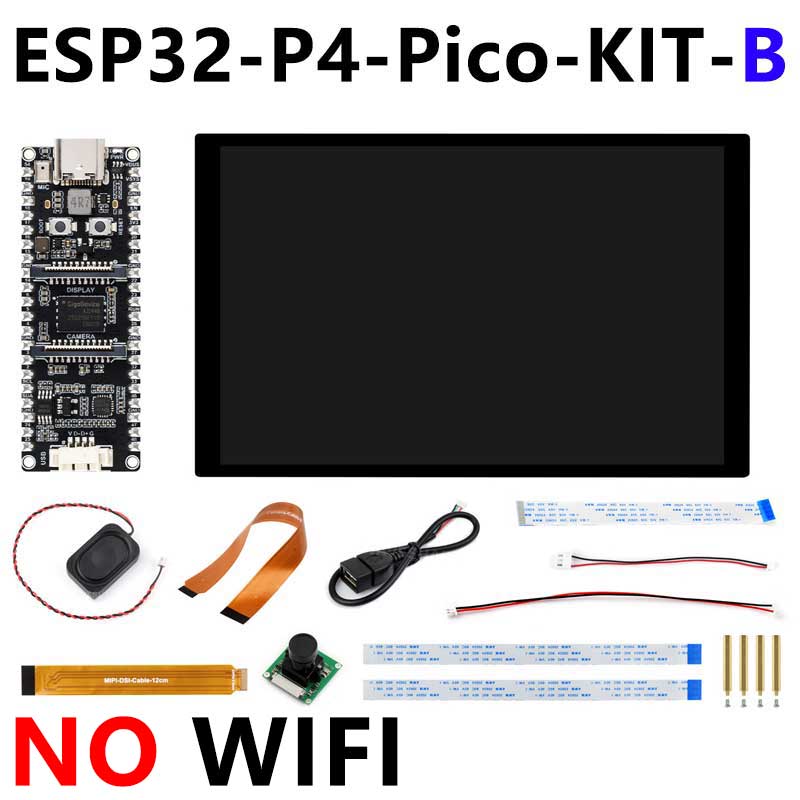 ESP32-P4 PICO Development Board with MIPI DSI 10.1-inch Display, CSI Camera, and Audio Speaker