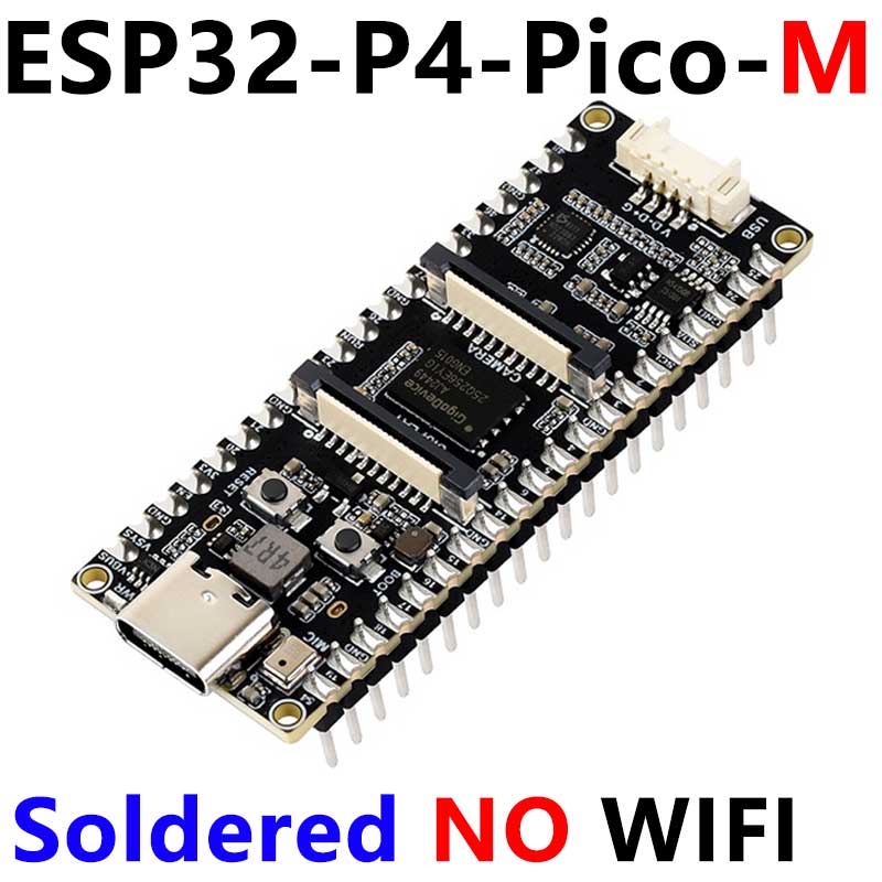 ESP32-P4 PICO Development Board with MIPI DSI 10.1-inch Display, CSI Camera, and Audio Speaker