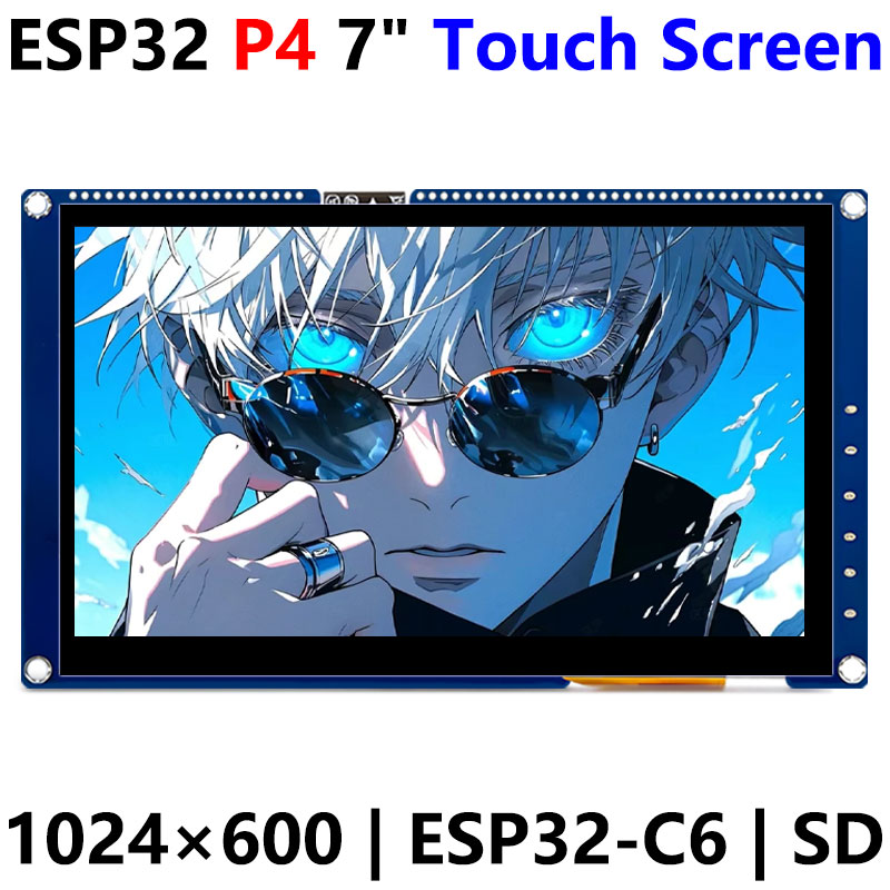 ESP32 P4 Development Board 7 inch LCD Capacitive Touch Screen 7inch Display ESP32-C6 1024×600