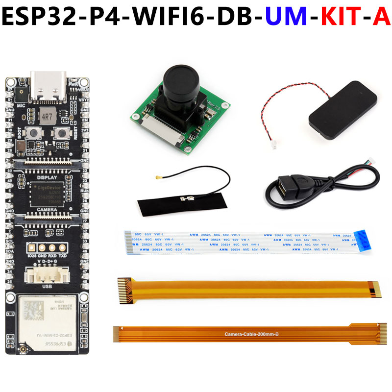 ESP32-P4 Pico Development Board DB C5 MIPI DSI 10.1-inch Display /CSI Camera /Audio Speaker Mic AI Deepseek