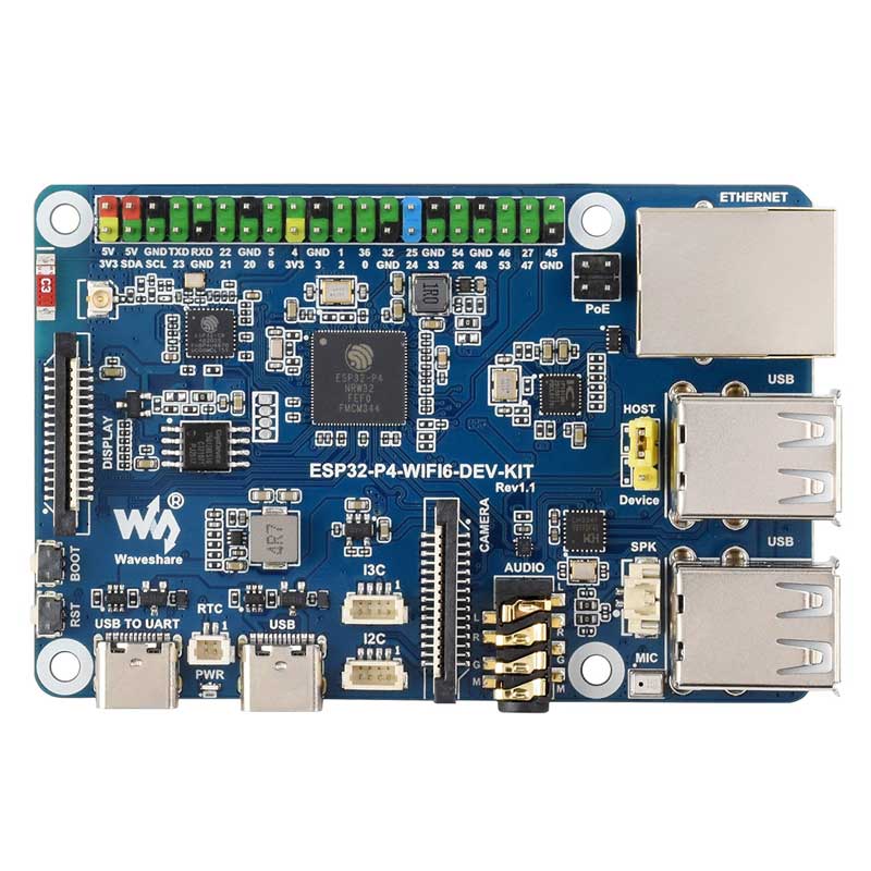 ESP32-P4 DEV-KIT C6 WiFi6 MIPI DSI 7/10.1 inch Display/CSI Camera/Audio Speaker For AI Deepseek