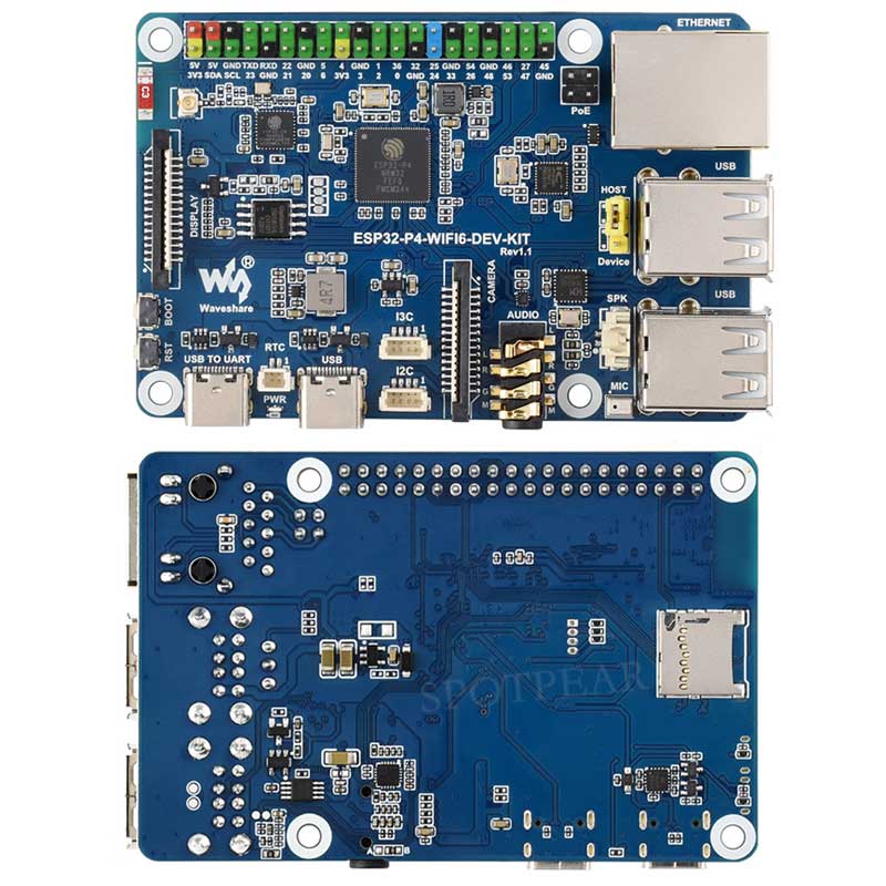 ESP32-P4 DEV-KIT C6 WiFi6 MIPI DSI 7/10.1 inch Display/CSI Camera/Audio Speaker For AI Deepseek