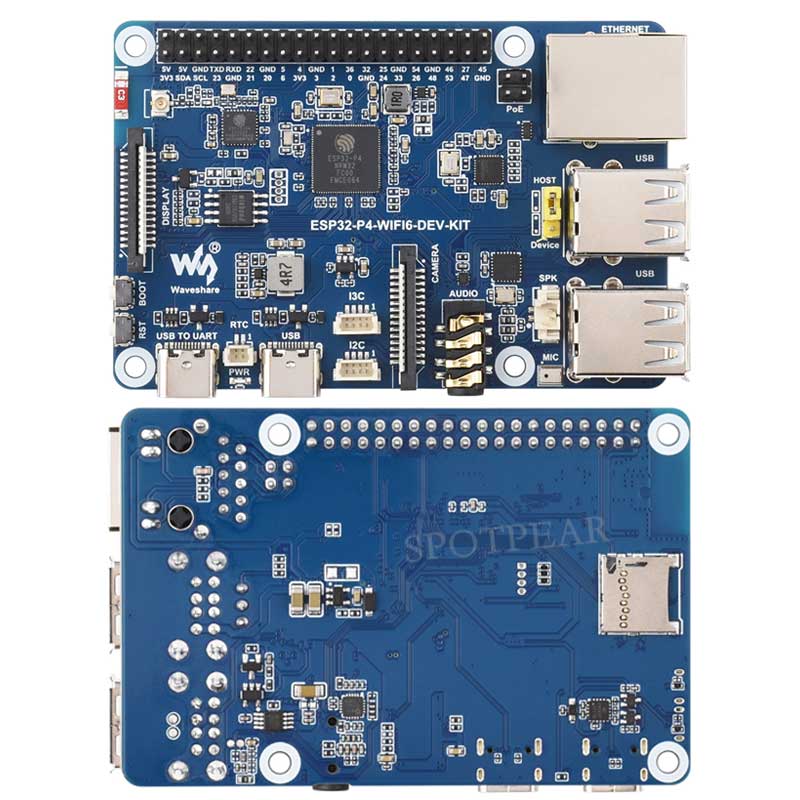 ESP32-P4 DEV-KIT C6 WiFi6 MIPI DSI 7/10.1 inch Display/CSI Camera/Audio Speaker For AI Deepseek