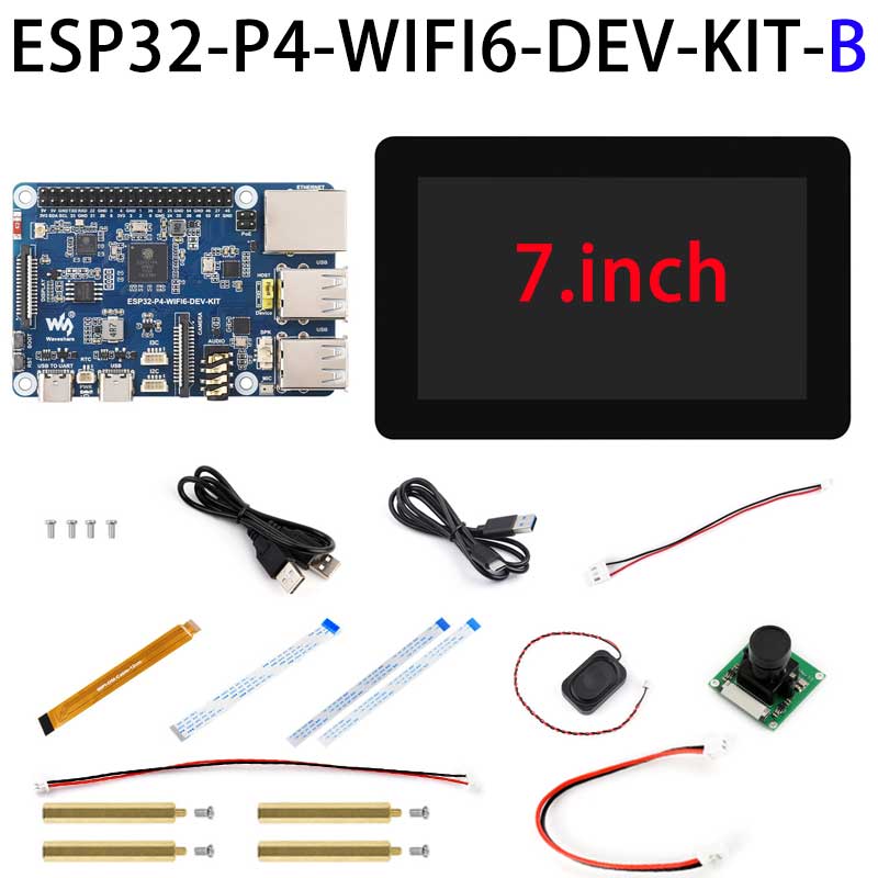 ESP32-P4 DEV-KIT C6 WiFi6 MIPI DSI 7/10.1 inch Display/CSI Camera/Audio Speaker For AI Deepseek