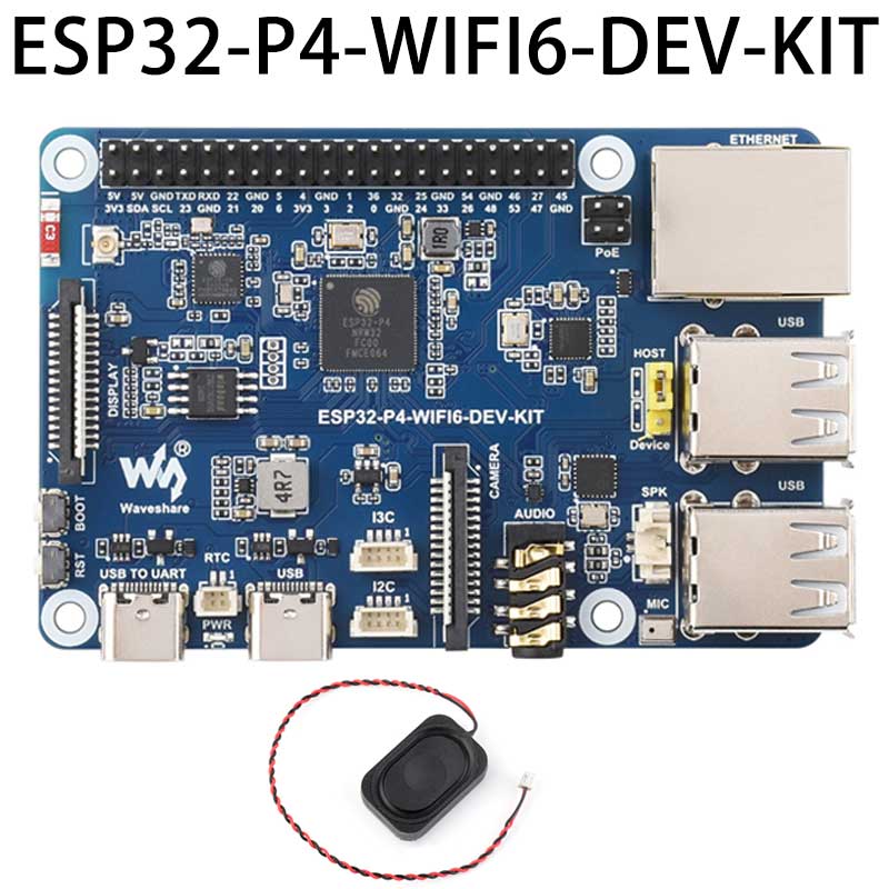 ESP32-P4 DEV-KIT C6 WiFi6 MIPI DSI 7/10.1 inch Display/CSI Camera/Audio Speaker For AI Deepseek