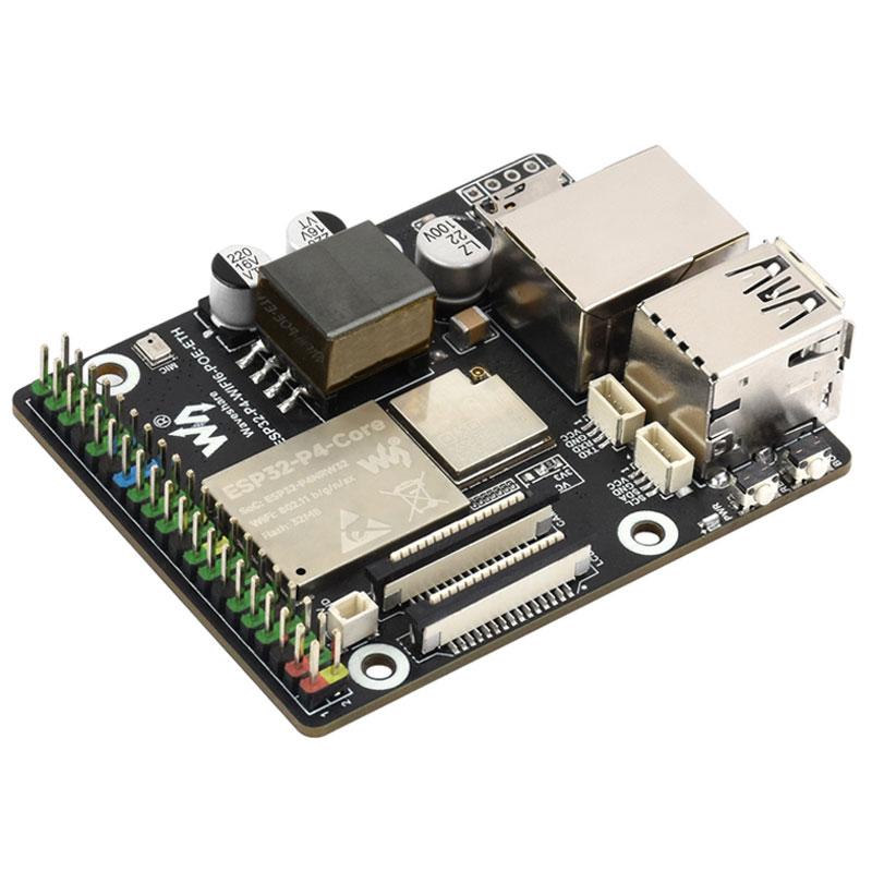 ESP32-P4-WIFI6-POE-ETH ESP32-C6 MIPI DSI 10.1 inch Display/CSI Camera/Audio Speaker For AI Deepseek